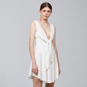 New white Keepsake “Dream On” mini tie dress